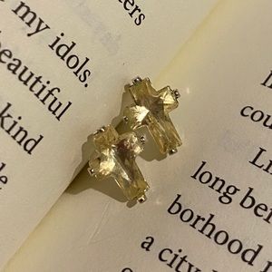 Crystal Cross Earrings